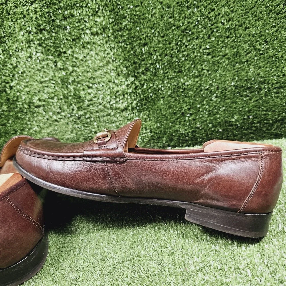Cole Haan Horsebit Brown Leather Slip On Dress Loafers Mens Size 10 M